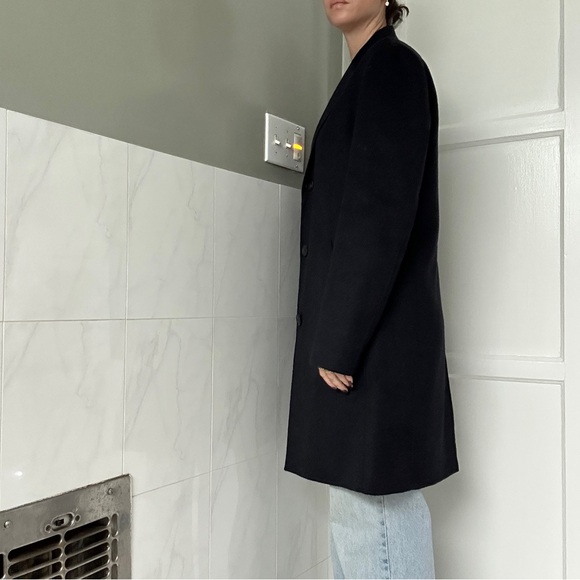 Theory Women's Black Trench Coat - Picture 4 of 6